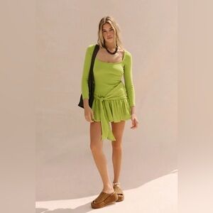NWT Free People Lexi Drop-Waist Mini Dress